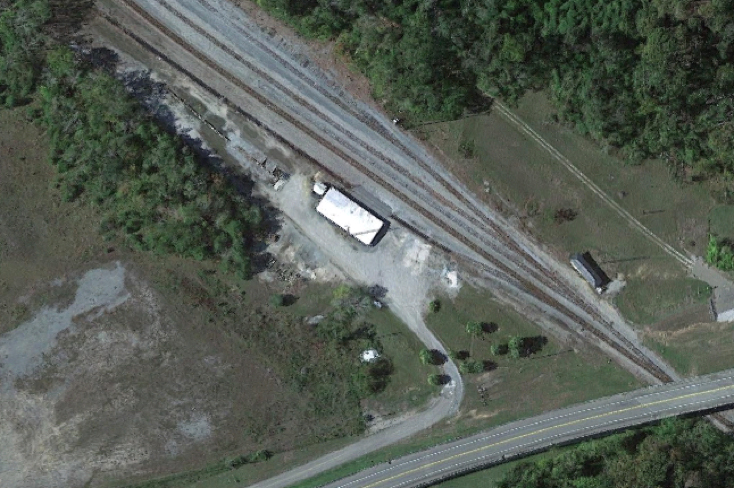 Birdseye view of Chattahoochee transloader site